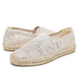 Joy & Mario “Rocky Point” flats  mesh and sequins upper  size 6.5 NWOT